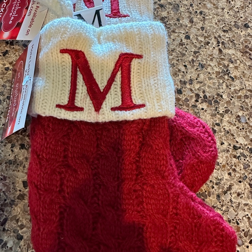 St. Nicholas Square Red and White small Stocking